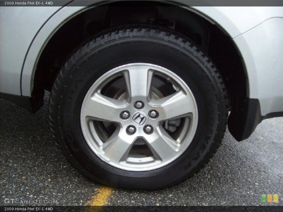 2009 Honda Pilot EX-L 4WD Wheel and Tire Photo #40011202