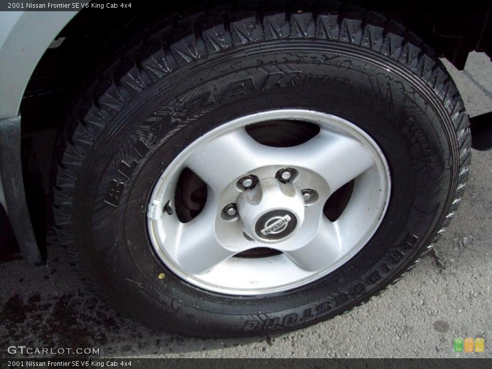 2001 Nissan Frontier SE V6 King Cab 4x4 Wheel and Tire Photo #40012382