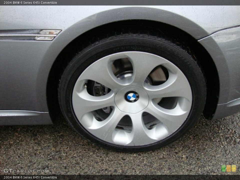 2004 BMW 6 Series 645i Convertible Wheel and Tire Photo #40017414