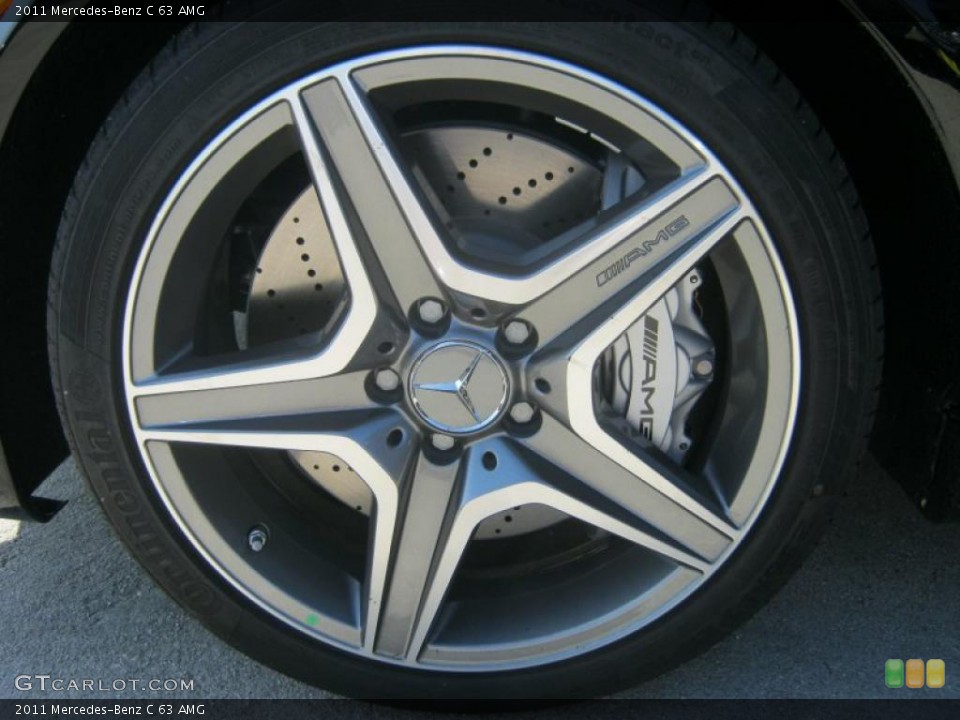 2011 Mercedes-Benz C 63 AMG Wheel and Tire Photo #40027322