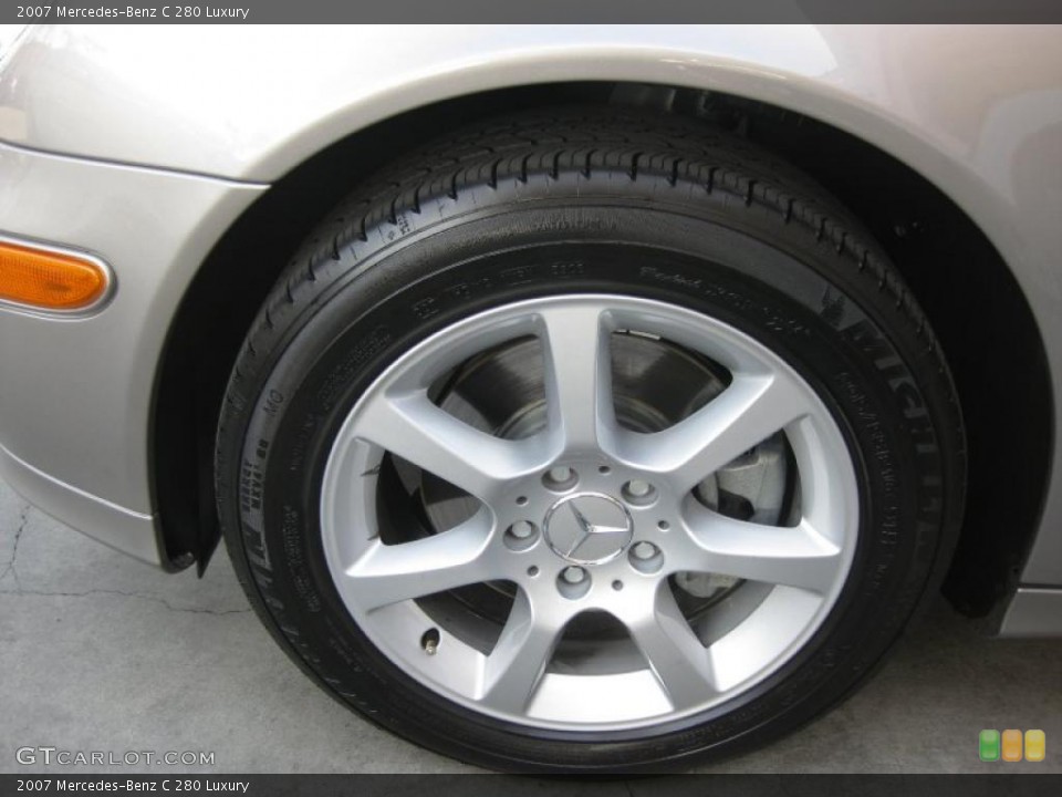 2007 Mercedes-Benz C 280 Luxury Wheel and Tire Photo #40028210