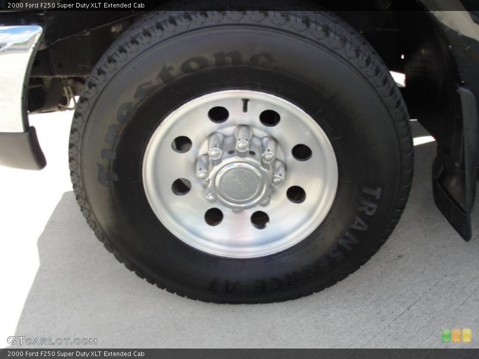2000 Ford F250 Super Duty XLT Extended Cab Wheel and Tire Photo #40038930