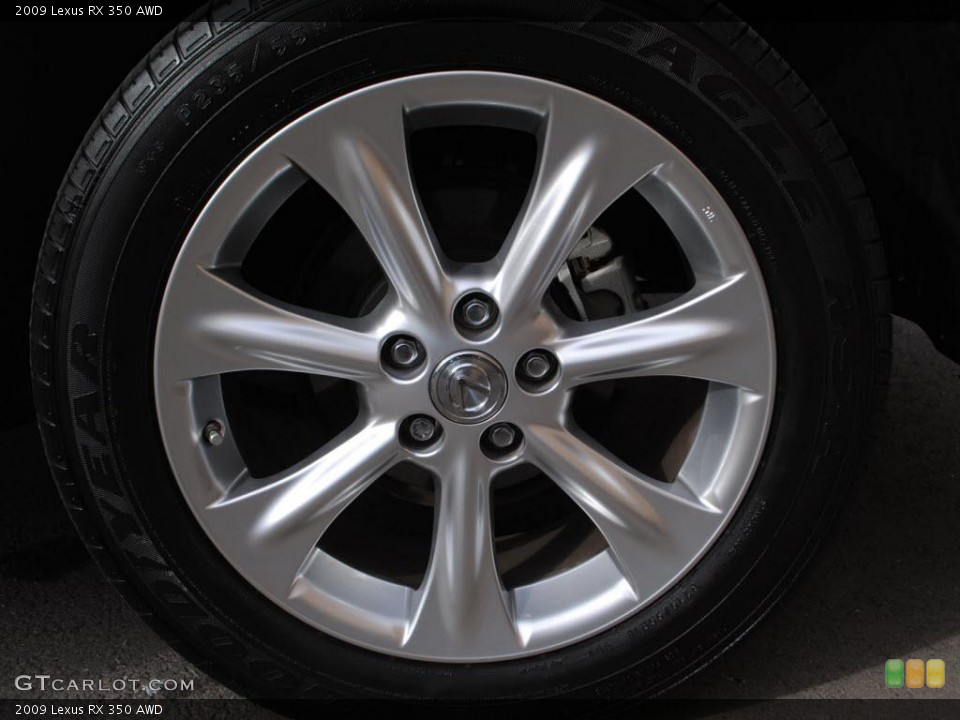 2009 Lexus RX 350 AWD Wheel and Tire Photo #40039082
