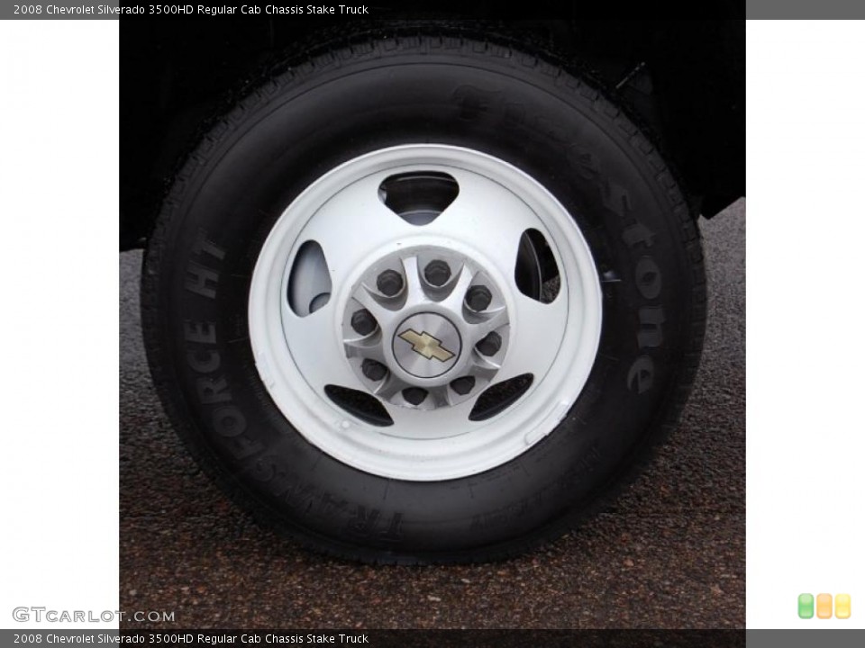 2008 Chevrolet Silverado 3500HD Regular Cab Chassis Stake Truck Wheel and Tire Photo #40045182