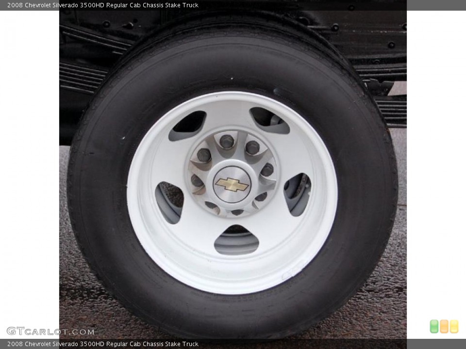 2008 Chevrolet Silverado 3500HD Regular Cab Chassis Stake Truck Wheel and Tire Photo #40045194