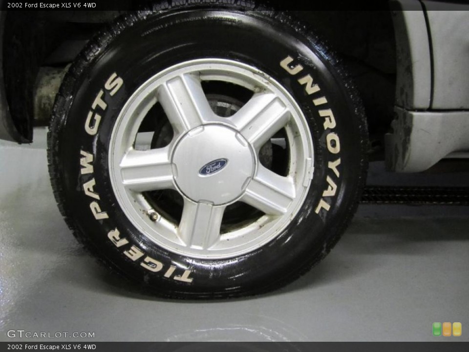 2002 Ford Escape XLS V6 4WD Wheel and Tire Photo #40048166