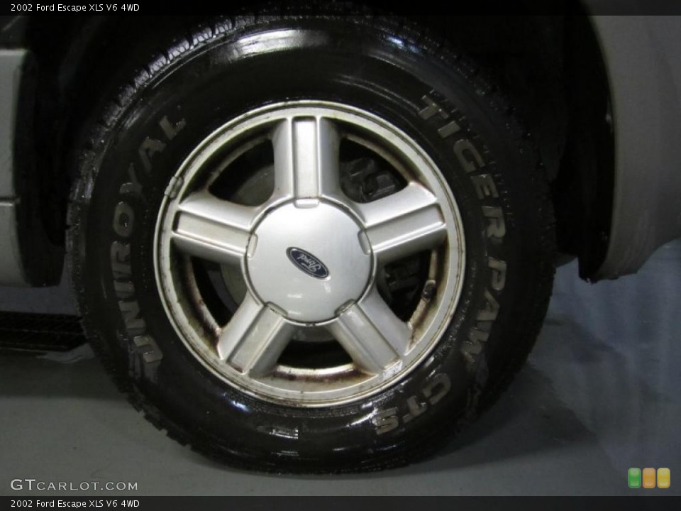 2002 Ford Escape XLS V6 4WD Wheel and Tire Photo #40048178