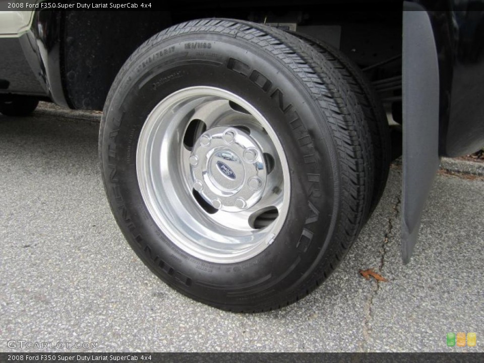 2008 Ford F350 Super Duty Lariat SuperCab 4x4 Wheel and Tire Photo #40048322