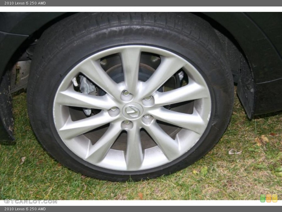 2010 Lexus IS 250 AWD Wheel and Tire Photo #40051662