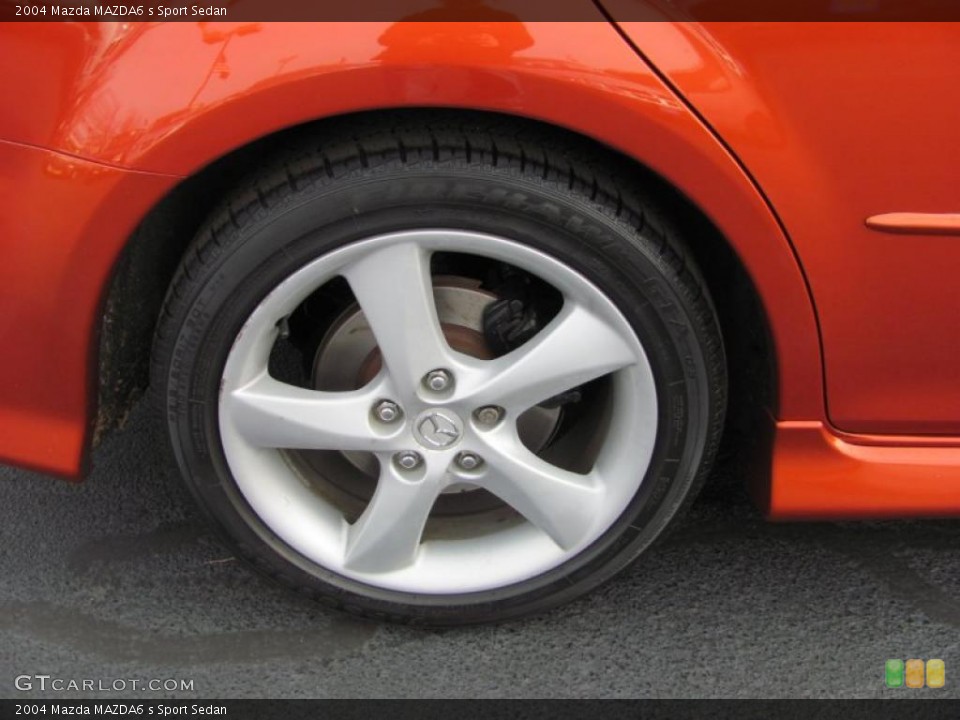 2004 Mazda MAZDA6 s Sport Sedan Wheel and Tire Photo #40054796