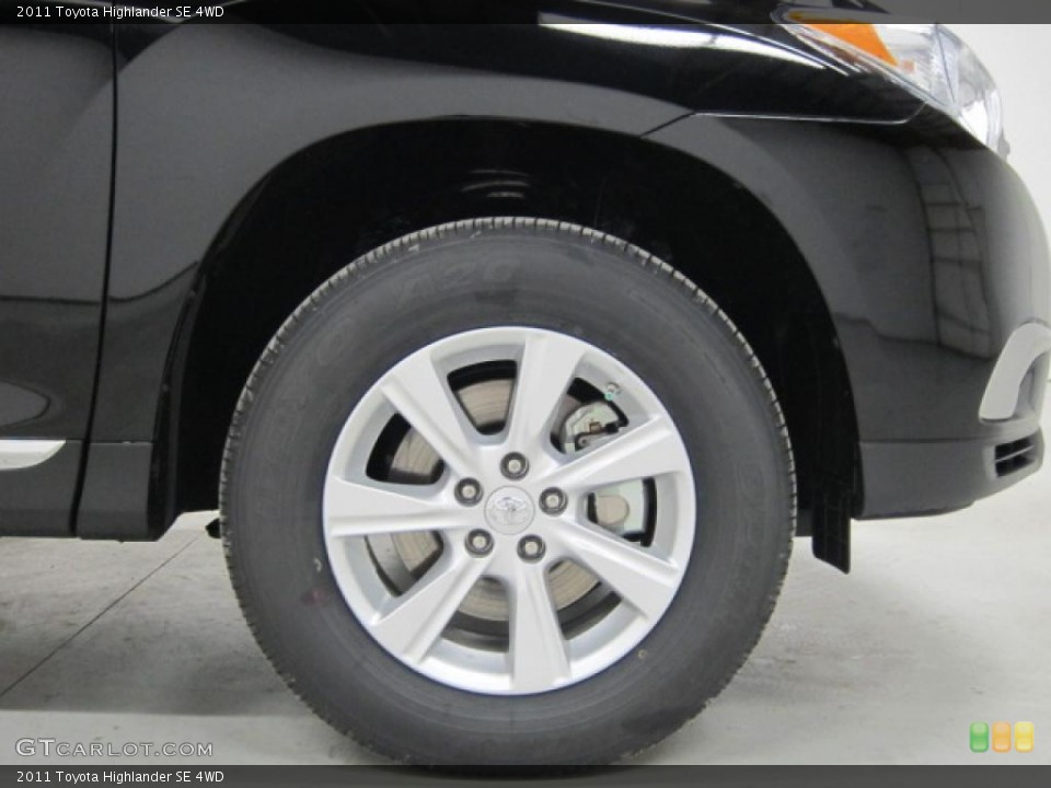 2011 Toyota Highlander SE 4WD Wheel and Tire Photo #40070467