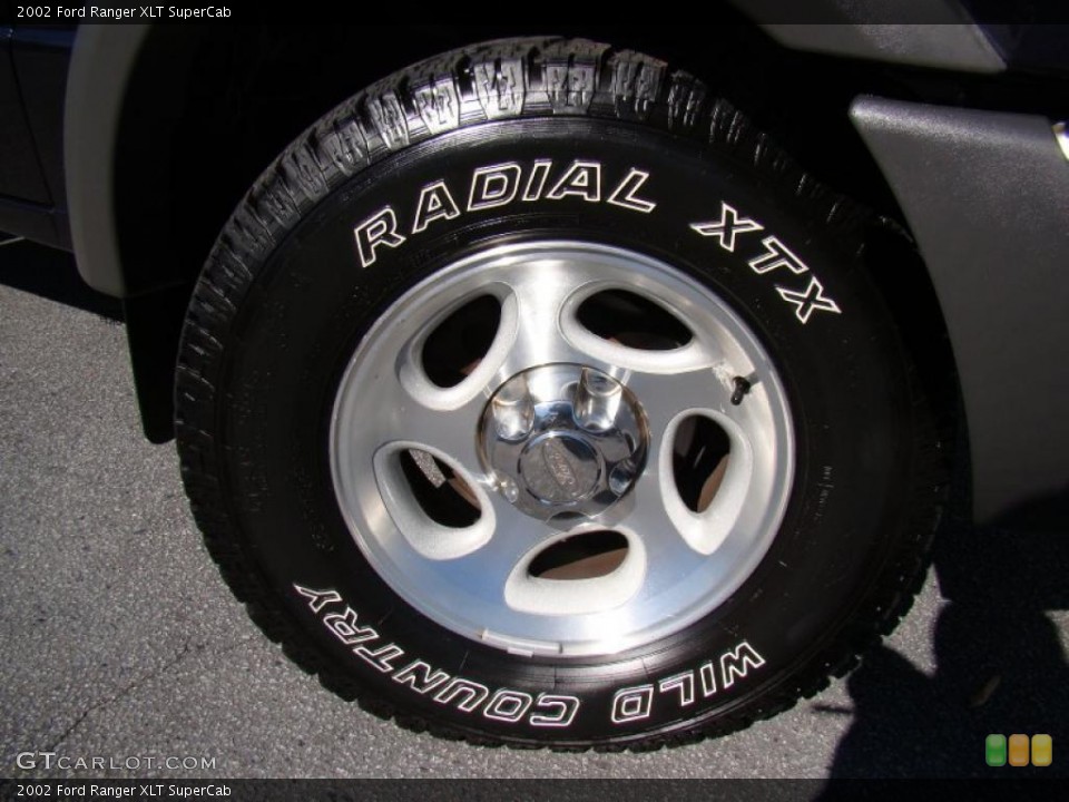 2002 Ford Ranger XLT SuperCab Wheel and Tire Photo #40078419
