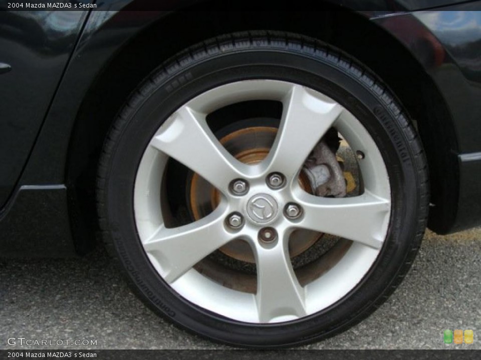 2004 Mazda MAZDA3 s Sedan Wheel and Tire Photo #40082659