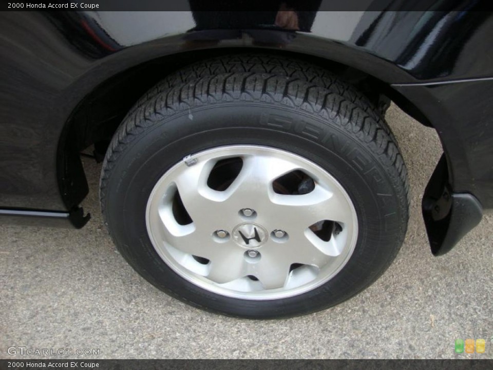 2000 Honda Accord EX Coupe Wheel and Tire Photo #40088291
