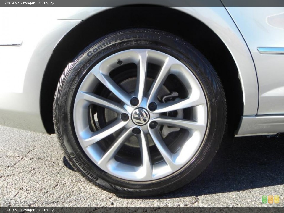 2009 Volkswagen CC Luxury Wheel and Tire Photo #40098111