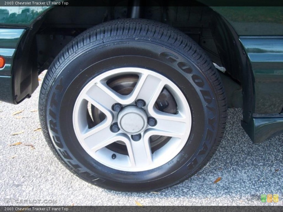 2003 Chevrolet Tracker LT Hard Top Wheel and Tire Photo #40105667