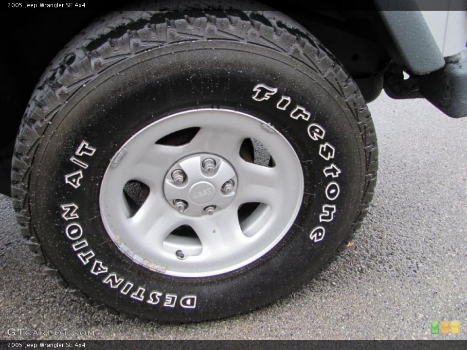 2005 Jeep Wrangler SE 4x4 Wheel and Tire Photo #40111791
