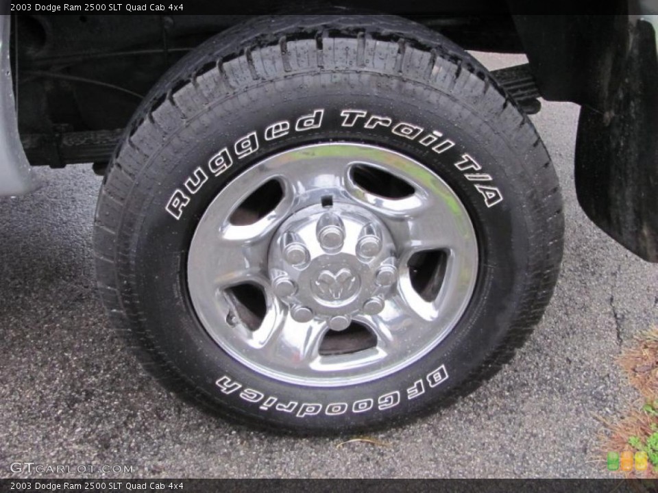2003 Dodge Ram 2500 SLT Quad Cab 4x4 Wheel and Tire Photo #40112027