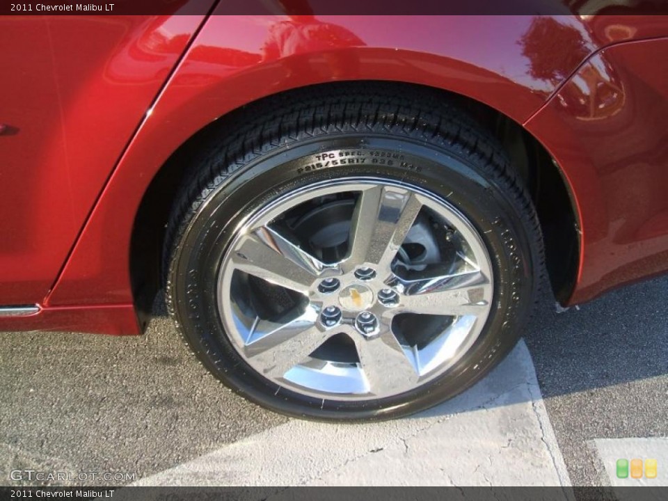 2011 Chevrolet Malibu LT Wheel and Tire Photo #40125216