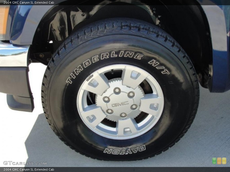 2004 GMC Canyon SL Extended Cab Wheel and Tire Photo #40130700
