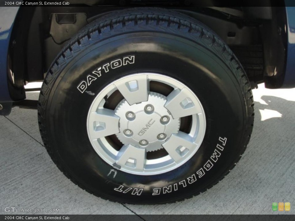 2004 GMC Canyon SL Extended Cab Wheel and Tire Photo #40130712
