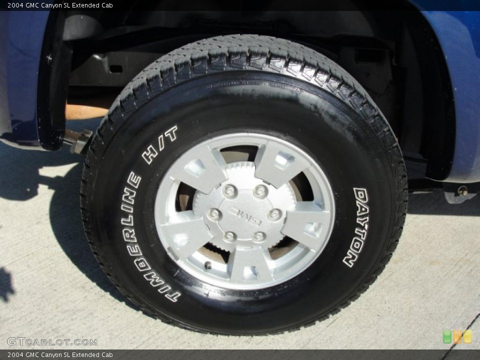 2004 GMC Canyon SL Extended Cab Wheel and Tire Photo #40130724