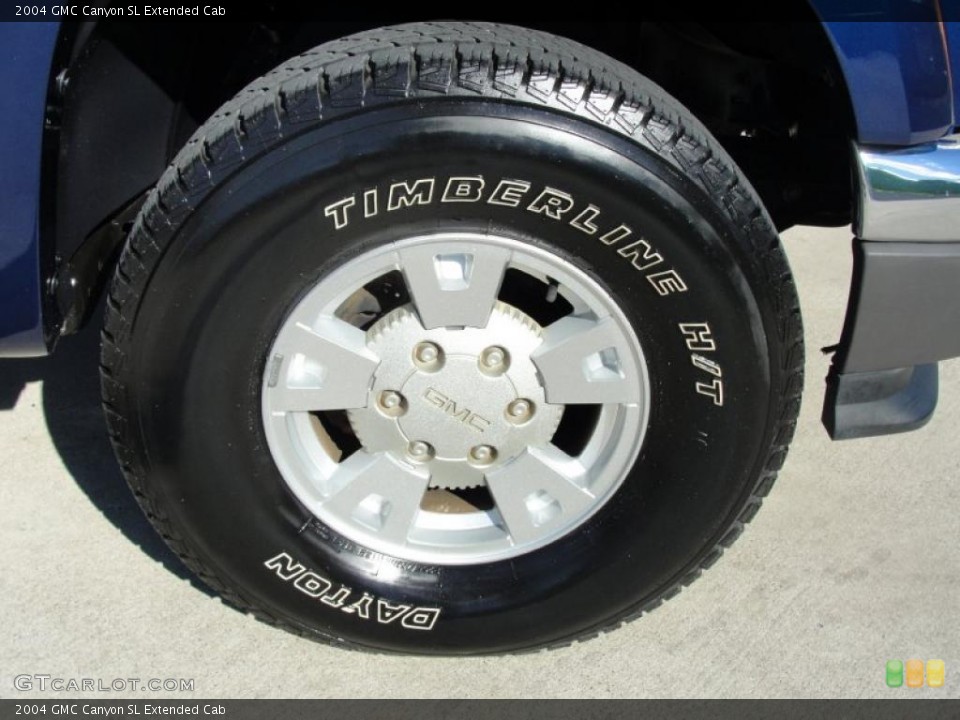 2004 GMC Canyon SL Extended Cab Wheel and Tire Photo #40130736