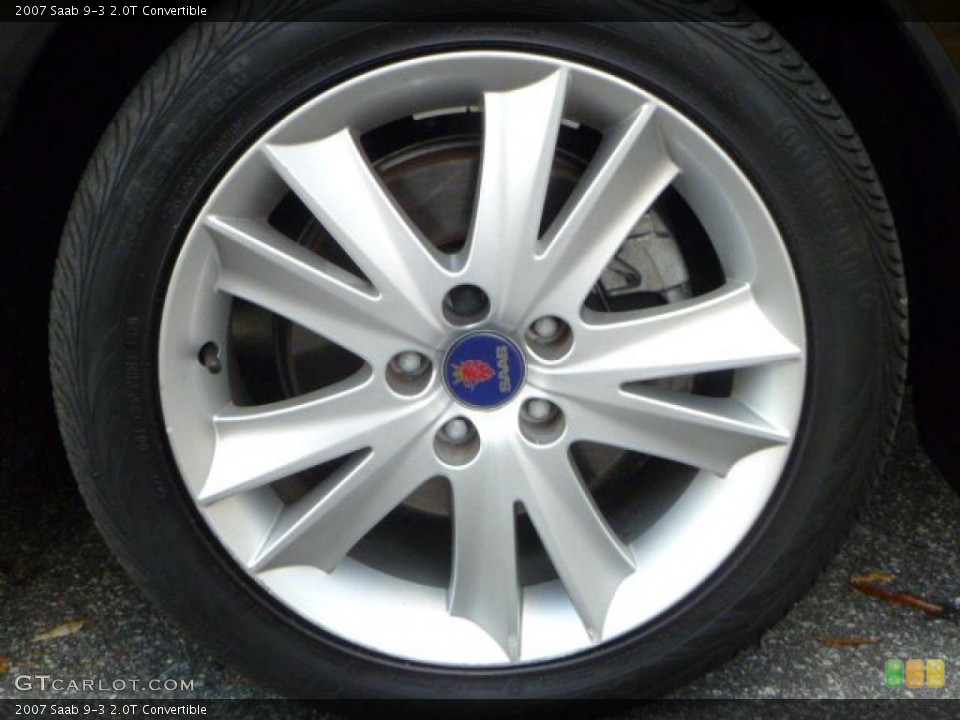 2007 Saab 9-3 2.0T Convertible Wheel and Tire Photo #40131156