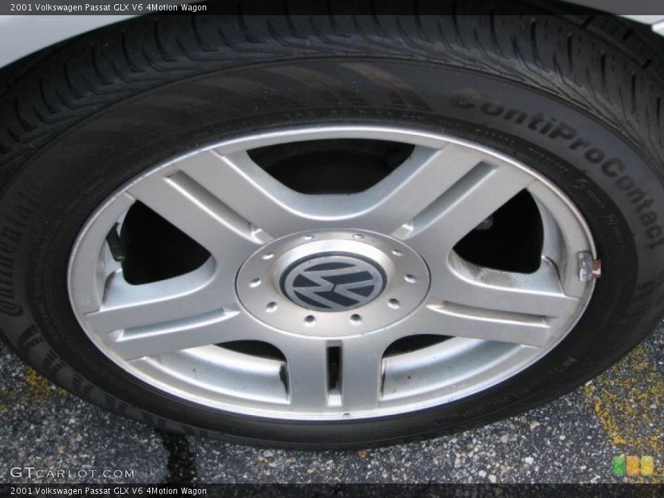 2001 Volkswagen Passat GLX V6 4Motion Wagon Wheel and Tire Photo #40135613