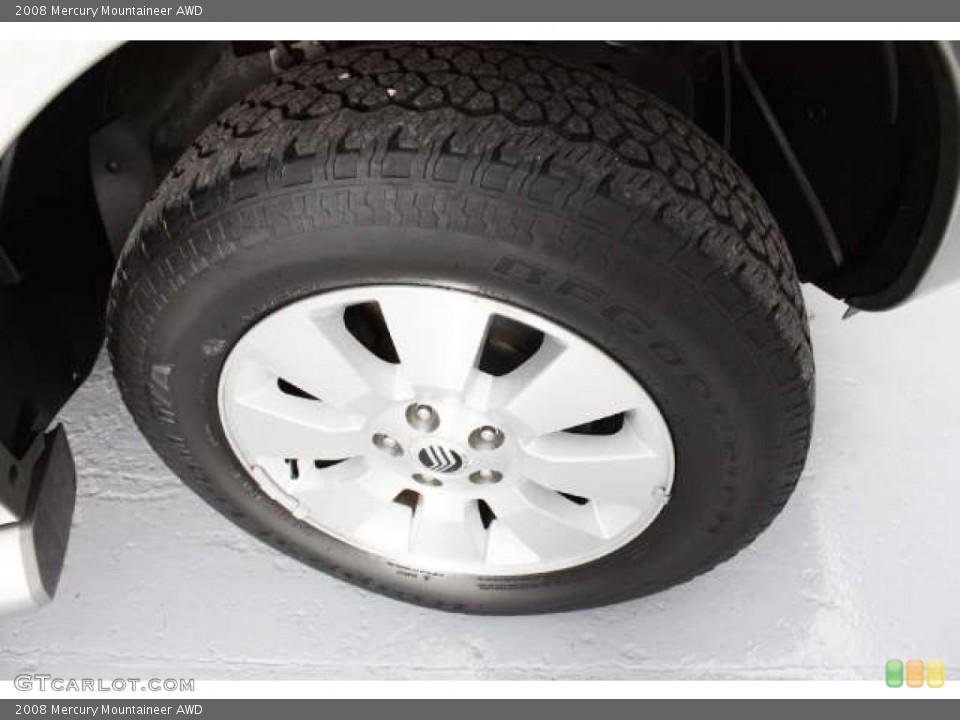 2008 Mercury Mountaineer AWD Wheel and Tire Photo #40139961