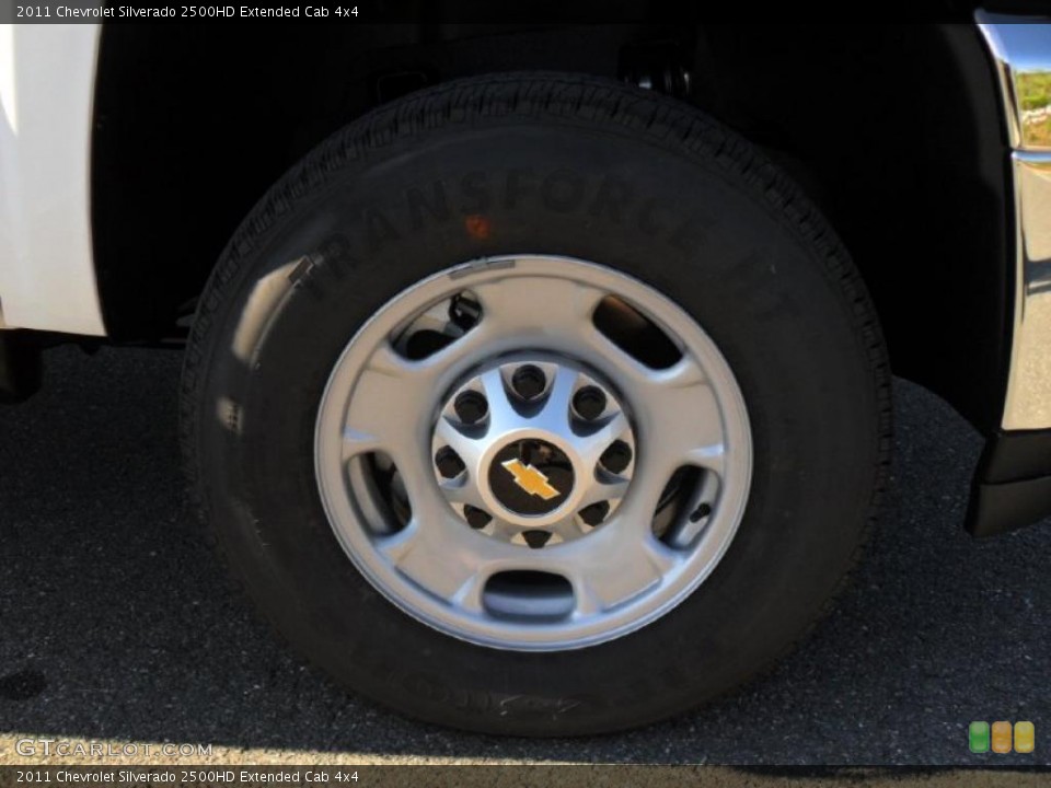 2011 Chevrolet Silverado 2500HD Extended Cab 4x4 Wheel and Tire Photo #40149509