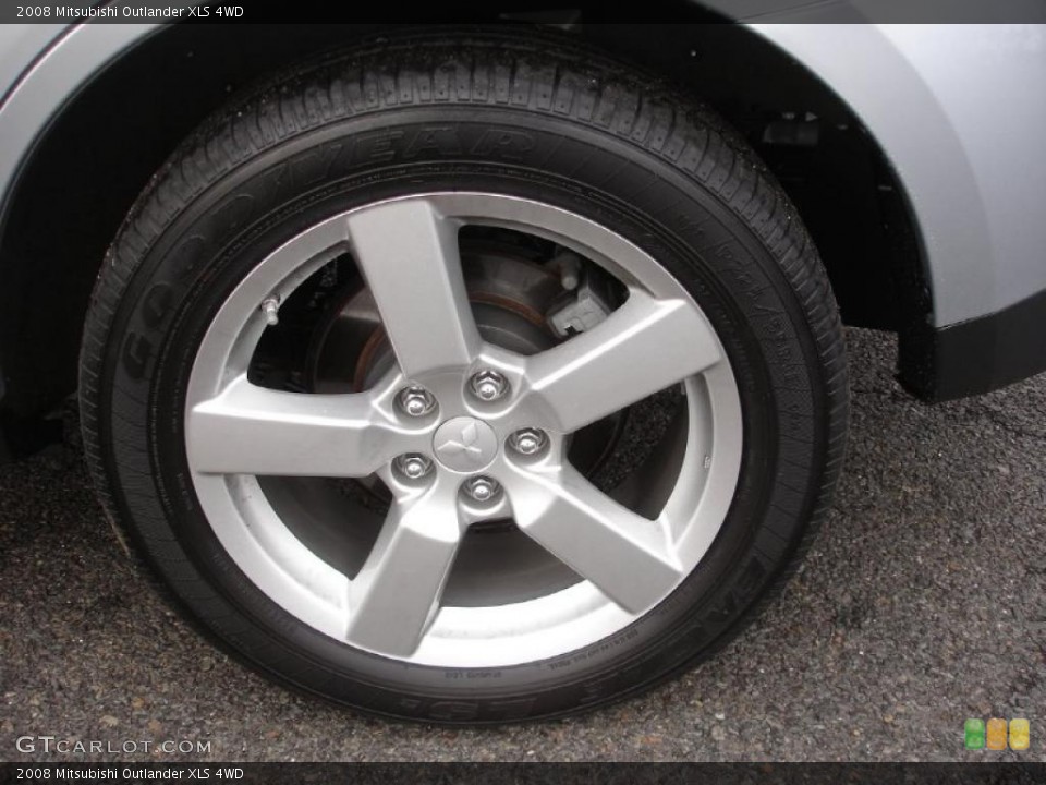 2008 Mitsubishi Outlander XLS 4WD Wheel and Tire Photo #40150241