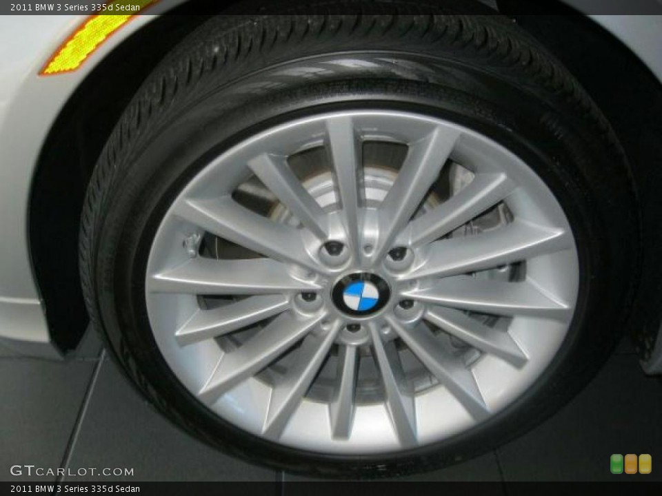 2011 BMW 3 Series 335d Sedan Wheel and Tire Photo #40165009