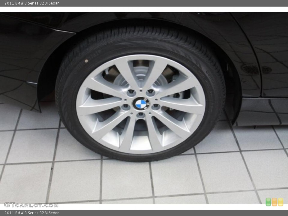 2011 BMW 3 Series 328i Sedan Wheel and Tire Photo #40177941