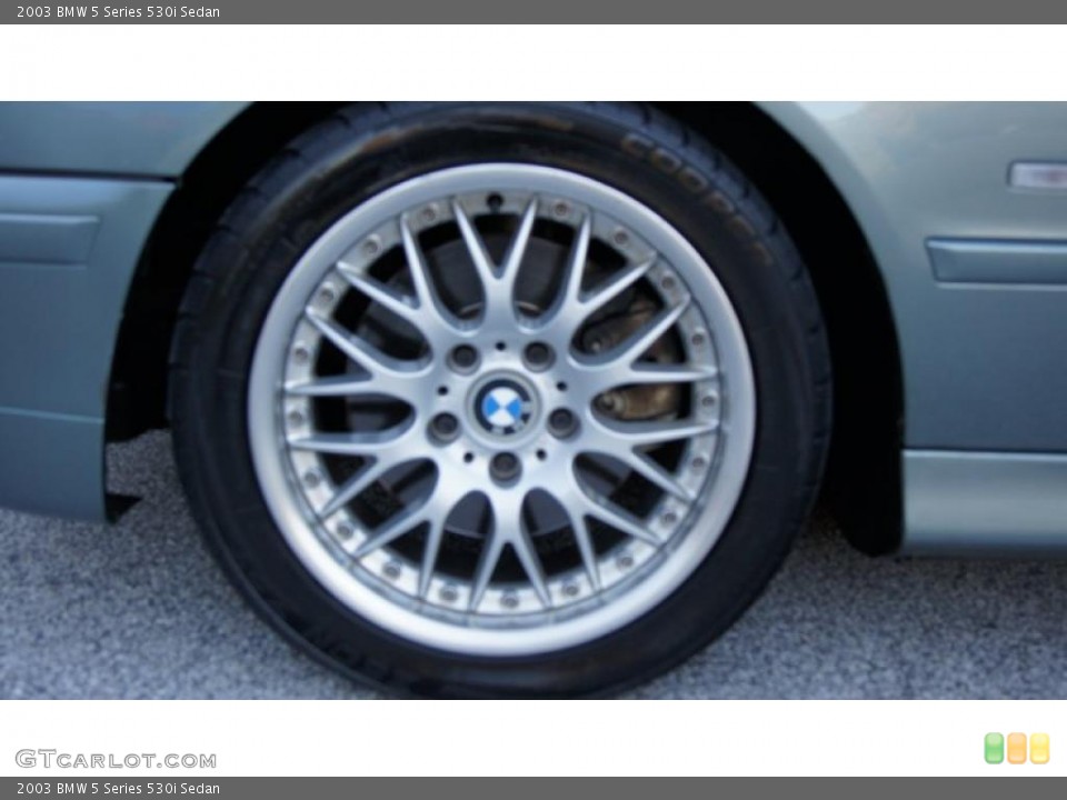 2003 BMW 5 Series 530i Sedan Wheel and Tire Photo #40180130
