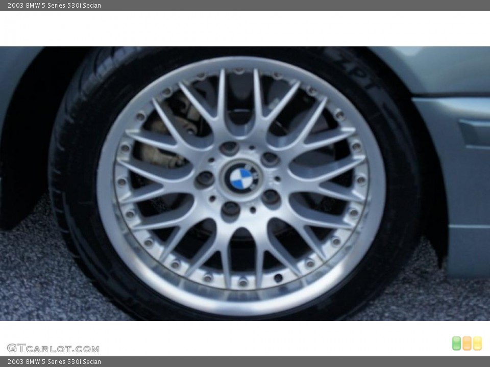 2003 BMW 5 Series 530i Sedan Wheel and Tire Photo #40180146