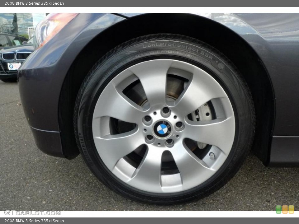 2008 BMW 3 Series 335xi Sedan Wheel and Tire Photo #40182210