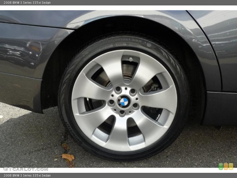 2008 BMW 3 Series 335xi Sedan Wheel and Tire Photo #40182474