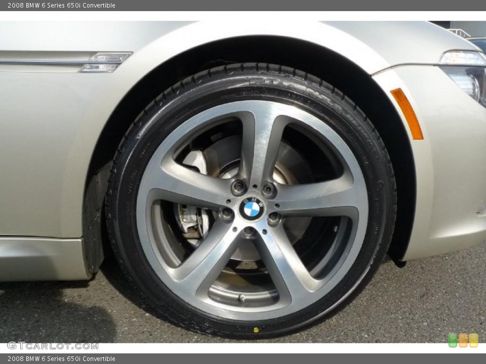 2008 BMW 6 Series 650i Convertible Wheel and Tire Photo #40183846