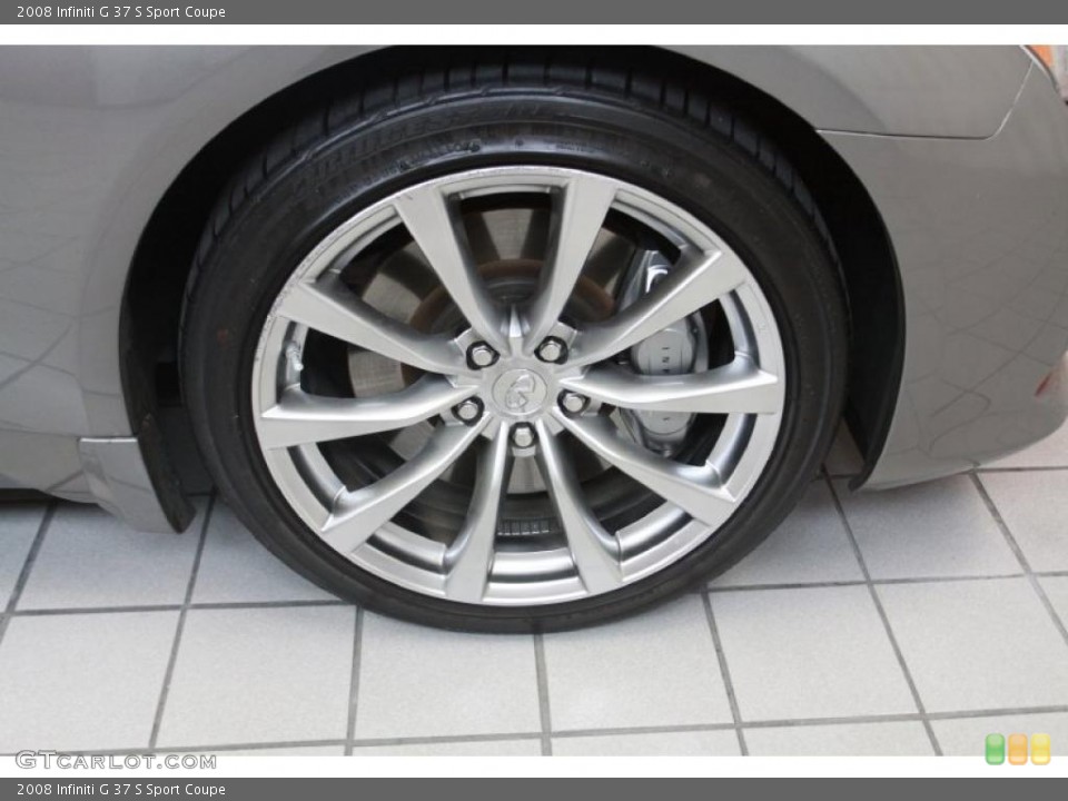 2008 Infiniti G 37 S Sport Coupe Wheel and Tire Photo #40188683