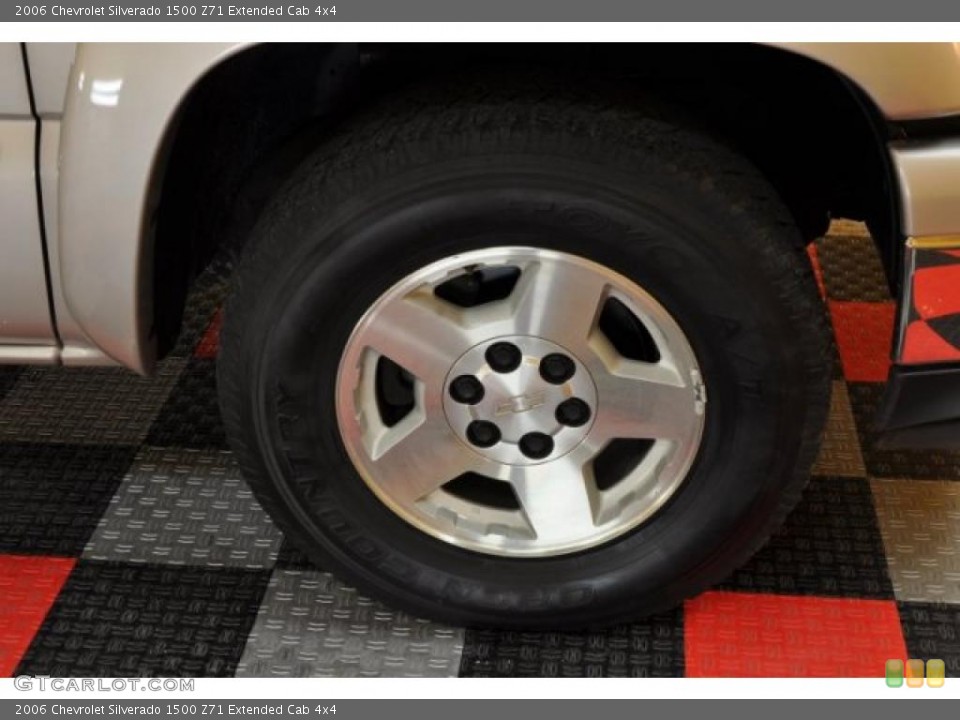2006 Chevrolet Silverado 1500 Z71 Extended Cab 4x4 Wheel and Tire Photo #40191943