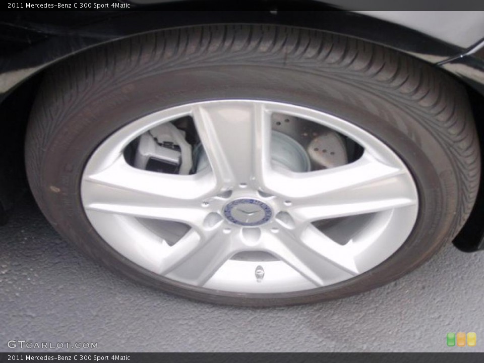 2011 Mercedes-Benz C 300 Sport 4Matic Wheel and Tire Photo #40196111