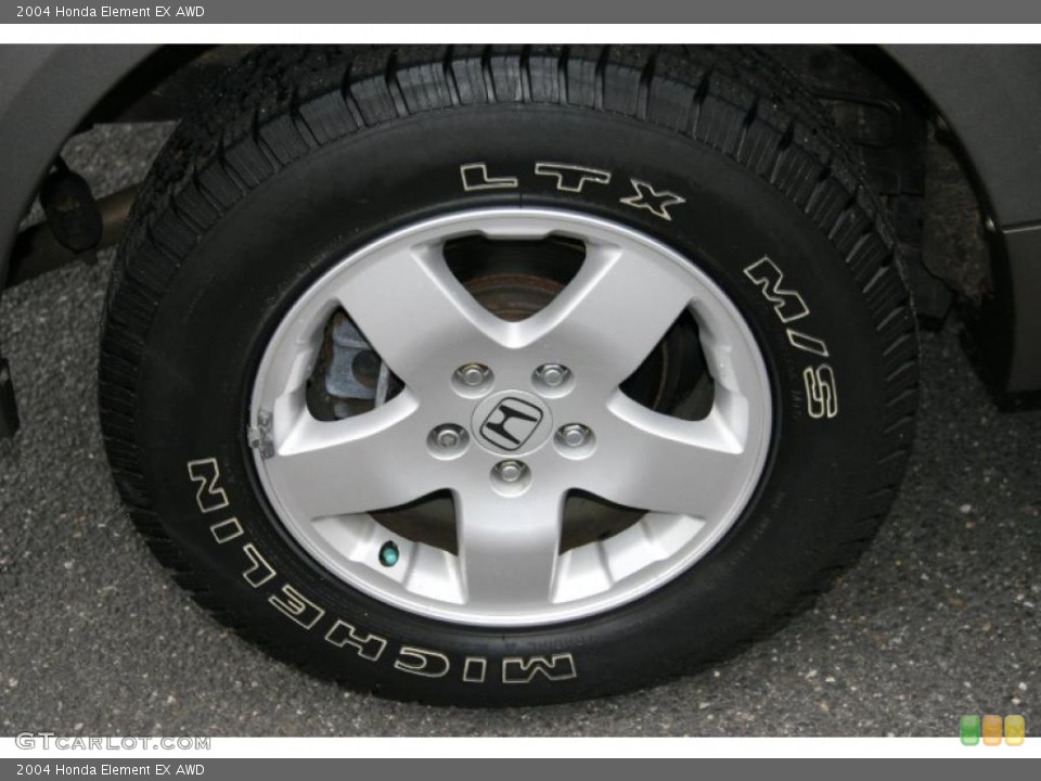 2004 Honda Element EX AWD Wheel and Tire Photo #40200596