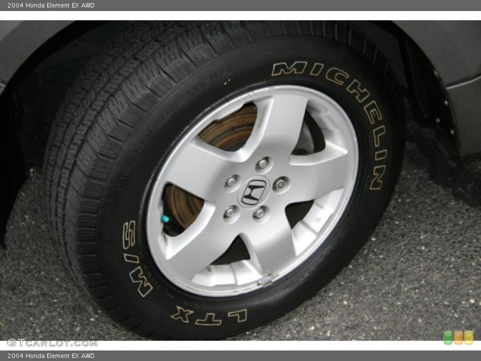 2004 Honda Element EX AWD Wheel and Tire Photo #40200624