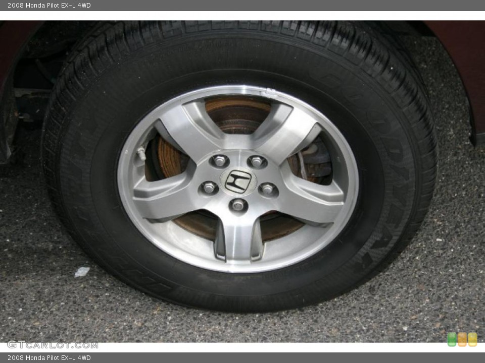 2008 Honda Pilot EX-L 4WD Wheel and Tire Photo #40201036