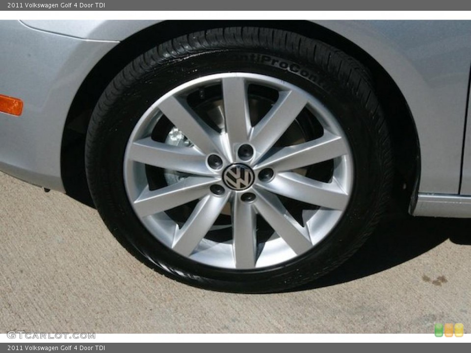 2011 Volkswagen Golf 4 Door TDI Wheel and Tire Photo #40207856