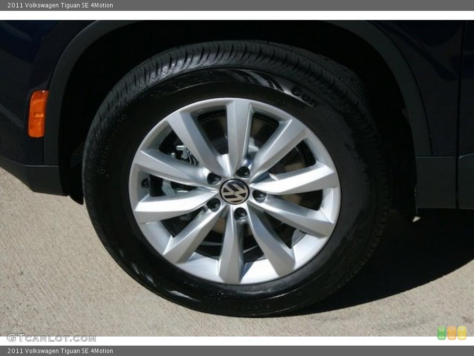 2011 Volkswagen Tiguan SE 4Motion Wheel and Tire Photo #40208160