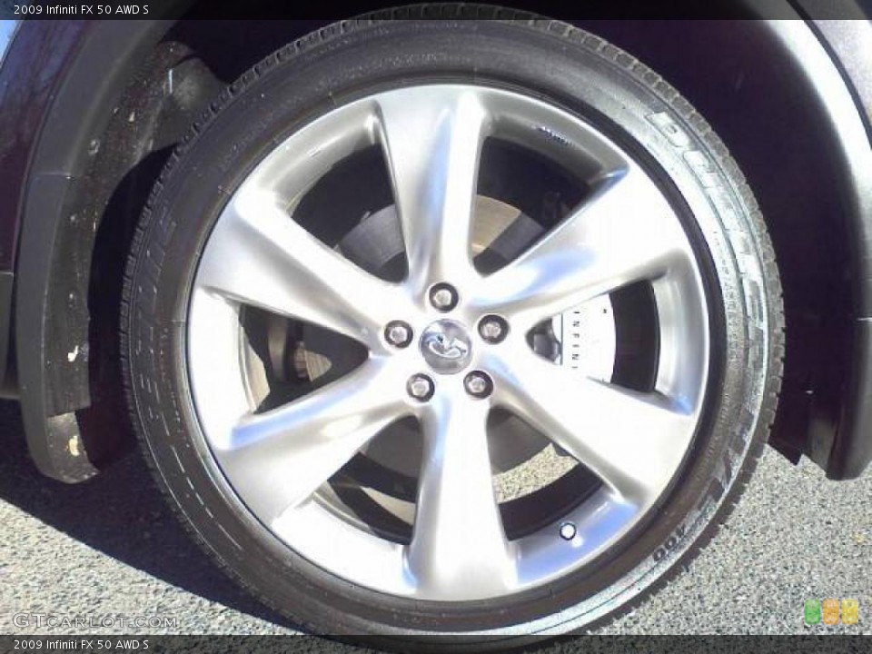 2009 Infiniti FX 50 AWD S Wheel and Tire Photo #40211589