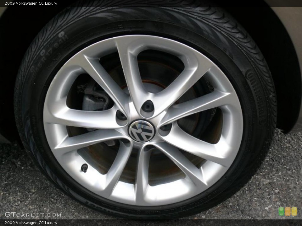 2009 Volkswagen CC Luxury Wheel and Tire Photo #40214185