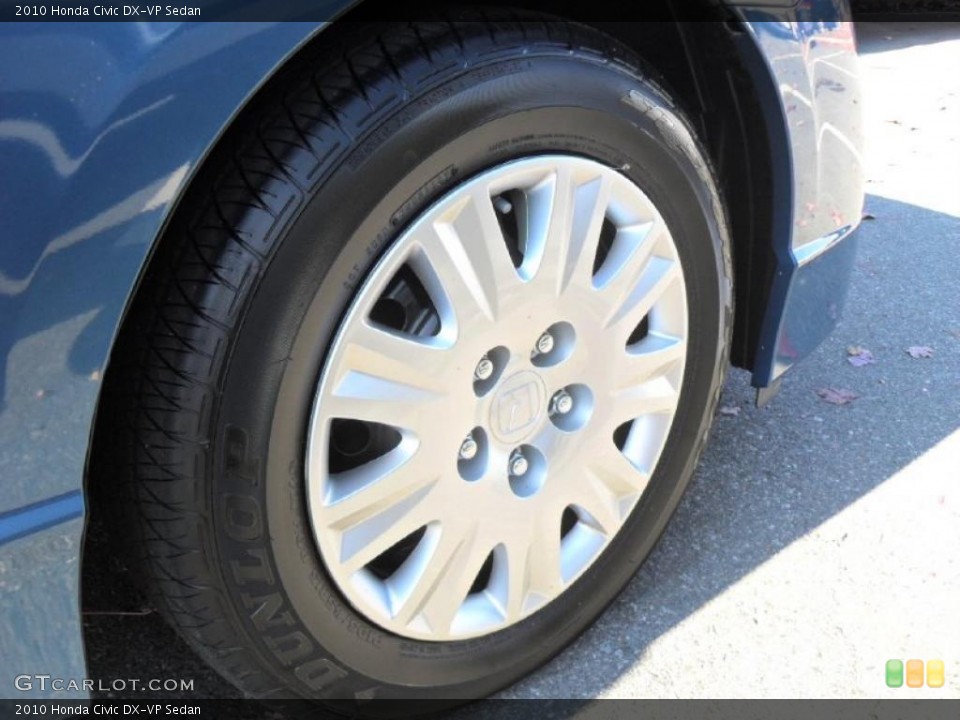 2010 Honda Civic DX-VP Sedan Wheel and Tire Photo #40221868